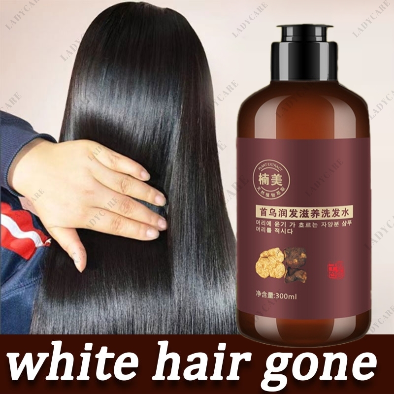 Authentic Guarantee】Shampoo 300ml/ Black hair  hair to black  hair  Multiflorum  Natural Polygonum  Multiflorum Shampoo | Lazada PH