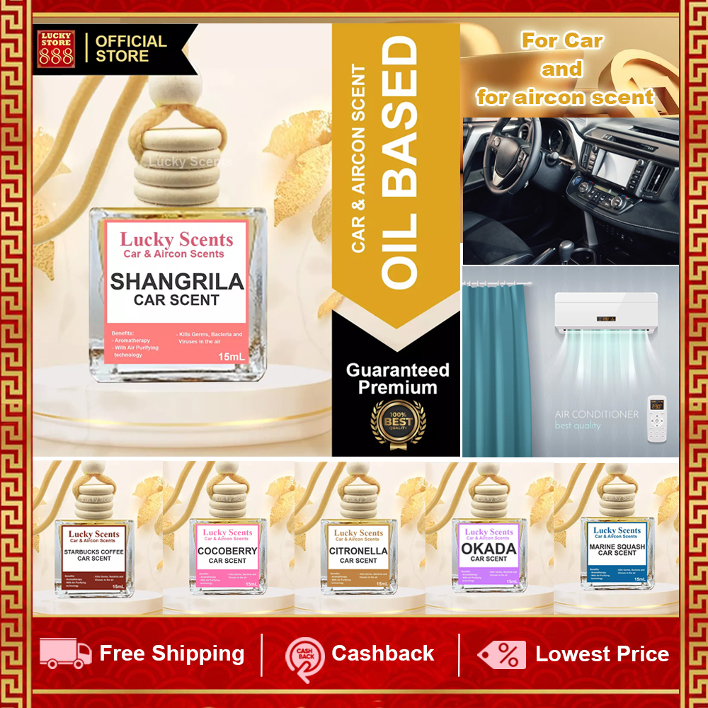 LUCKY Car and Aircon Hanging Diffuser Oil Based Scent hotel inspired