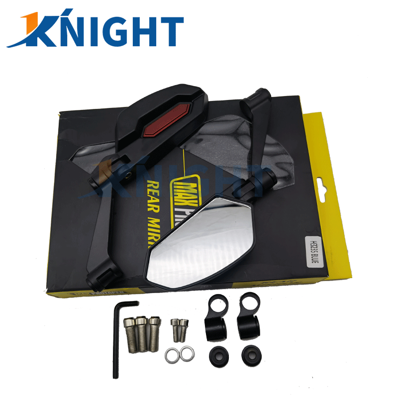 Knight Motorcycle Side Mirror Foldable Side Mirror Universal CNC Made