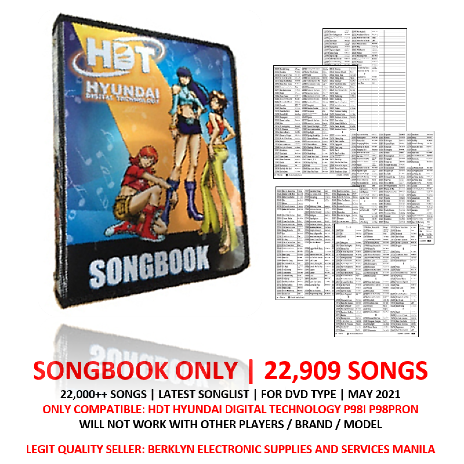 Songbook) HDT HYUNDAI DIGITAL TECHNOLOGY DVD P98pro P98i