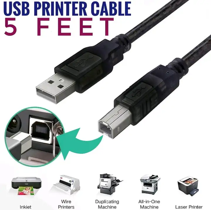 printer with wire