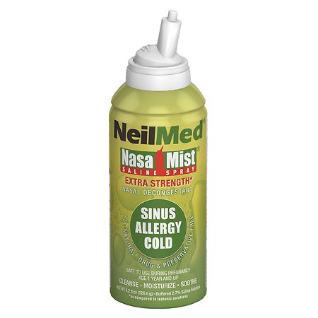 NeilMed | Nasal Mist Saline Spray Extra Strength Nasal Decongestant ...