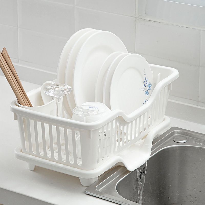 JL Kitchen Shelves Plastic Dish Rack Kitchen Utensils Dish Storage Rack