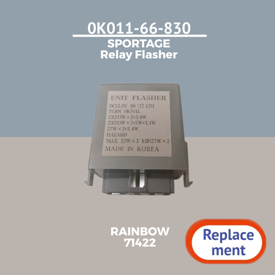 0K01166830 Relay Flasher for KIA Sportage [Replacement] Part ;0K01166830; Lazada PH