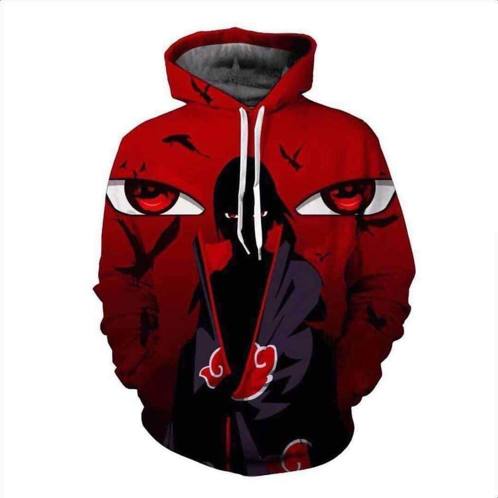 Itachi Uchiha 3D Digital Anime Print Hooded Jacket Sweatshirts Hoodie  Jacket for Men | Lazada PH