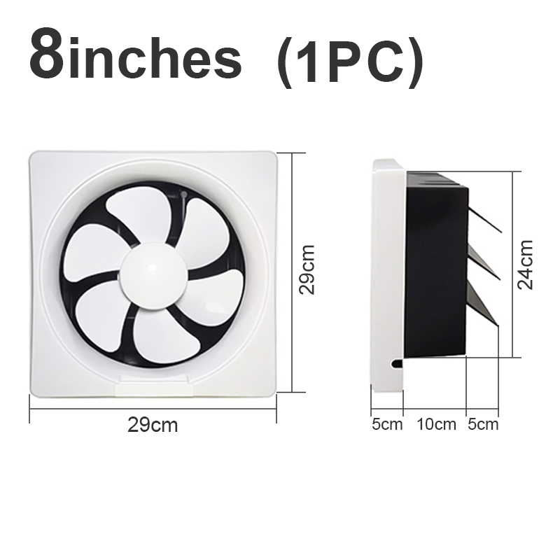 YOWXII🔥 Exhaust fan 6/8/10 "inchWall mounted exhaust fan, home kitchen