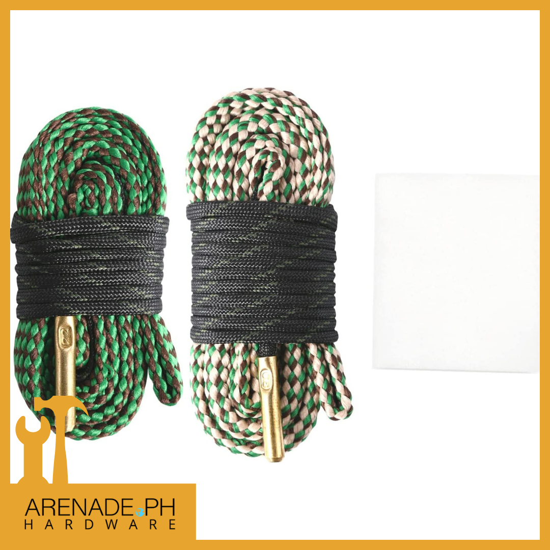 EAmber Bore Cleaner Snake Cleaning Kit Caliber Barrel Brush 9mm 12