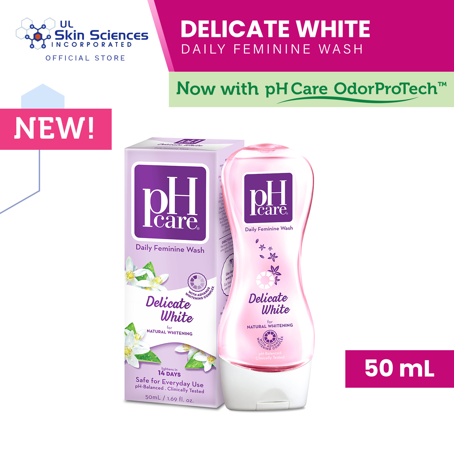 pH Care Daily Feminine Wash Delicate White 50mL Lazada PH