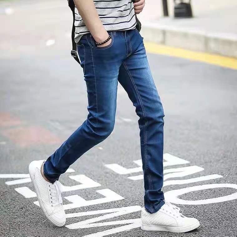 Skinny Jeans Blue Pants Stretchable Denim Maong For Men