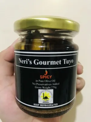 Neri's Gourmet Tuyo by Neri Naig Miranda in Pure Olive Oil - Spicy Flavour