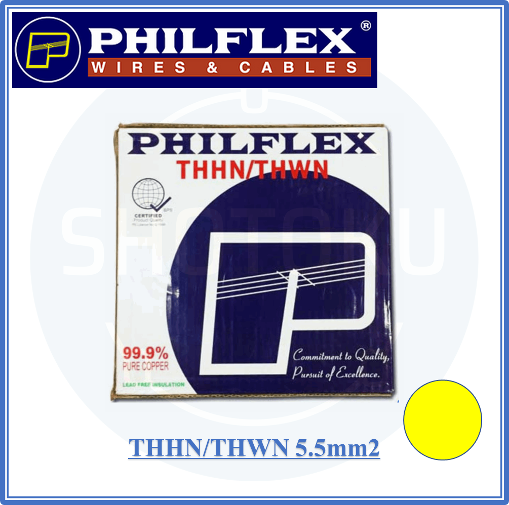Philflex THHN/THWN Stranded wire 5.5mm2 (10) 150 meters per box
