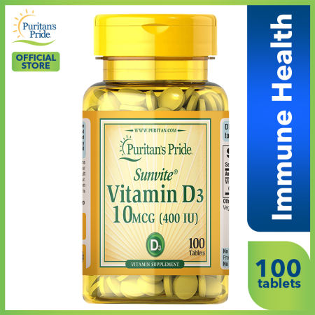 Vitamin D3 400iu 100 tablets Vitamin D Puritan's Pride