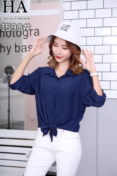 korean style loose tops