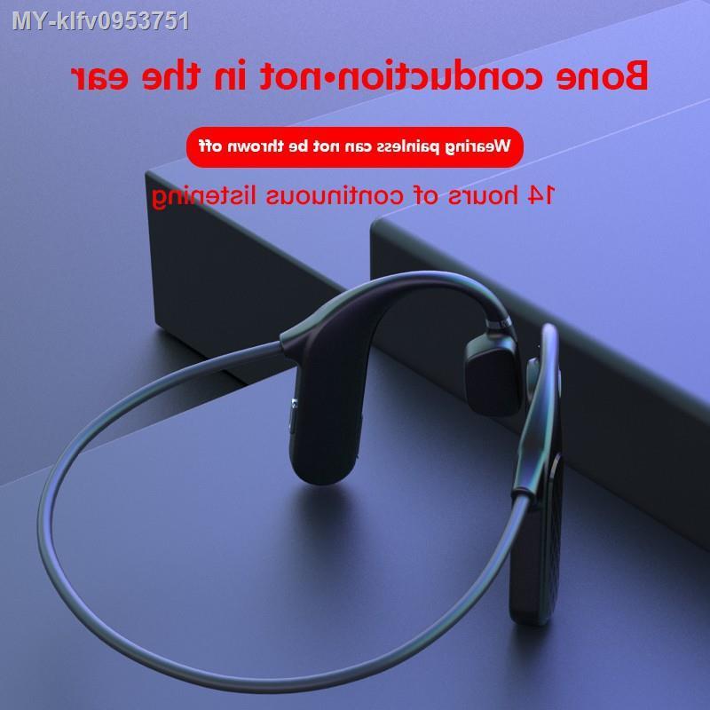 Sayrelances Bone conduction headphones True wireless on ear headset