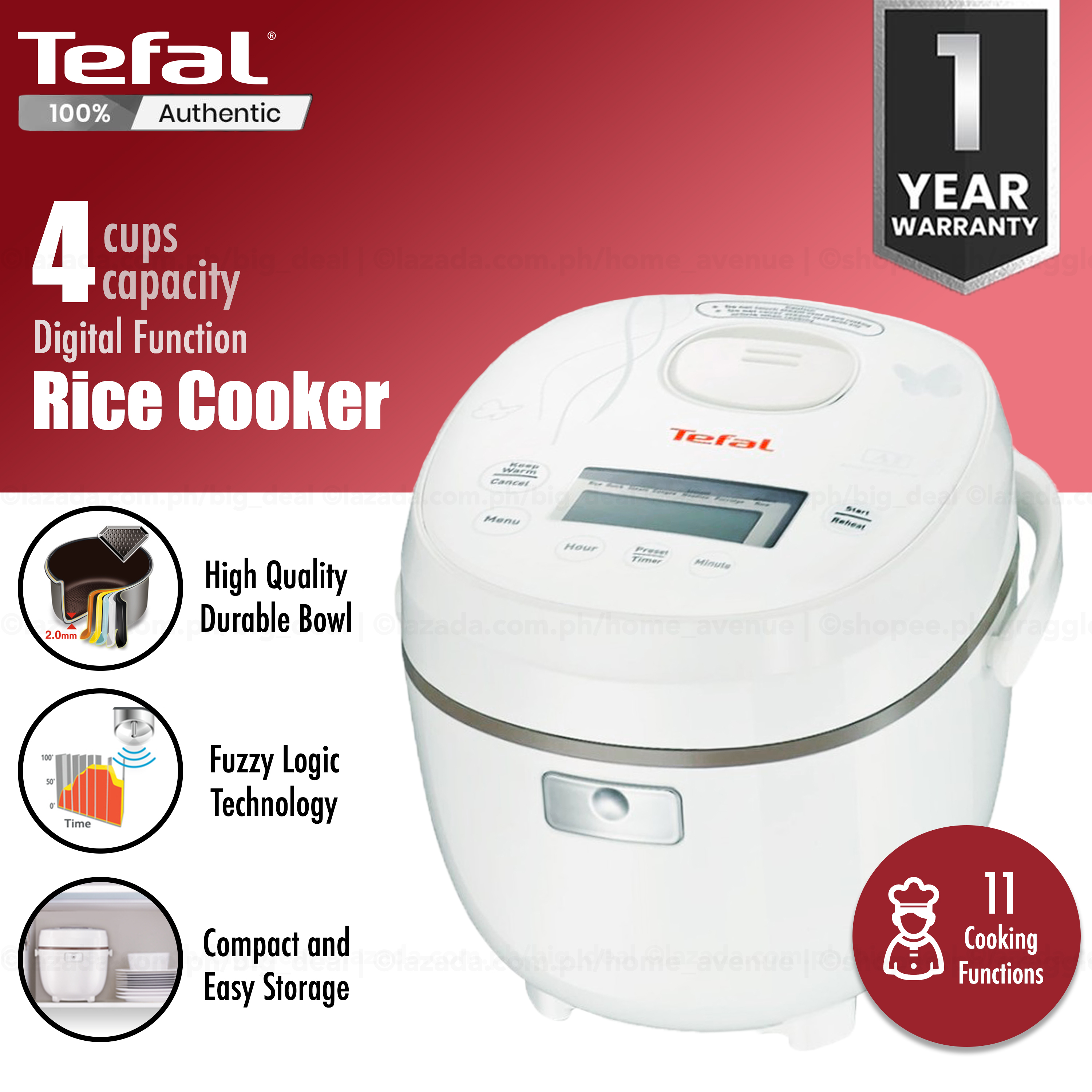 tefal rice cooker lazada