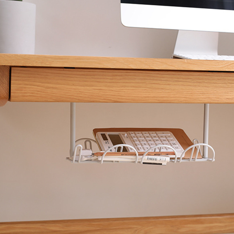 Power Cord Under The Desk Rack Hanging Basket Layered Storage Rack ...