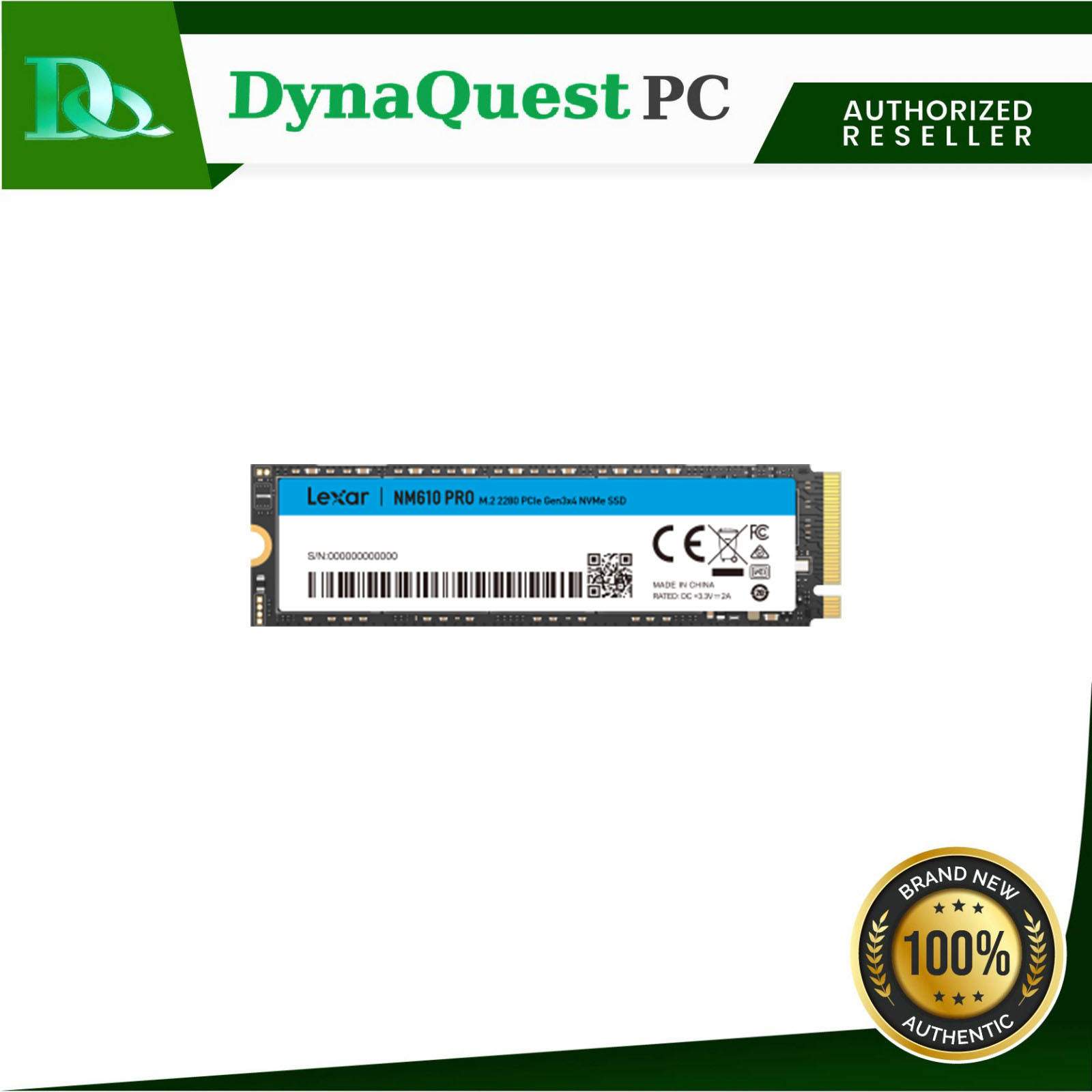 Lexar® NM610PRO M.2 2280 PCIe Gen3x4 NVMe SSD