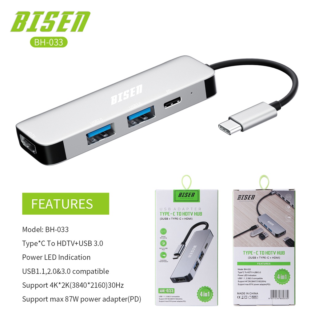 new 4Port Usb Hub 2.0 3.0 UltraSlim Data usb hub for laptop Type C To