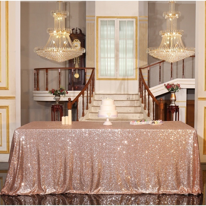 Blue Shop 1 Chiếc Khăn Trải Bàn Kim Sa Lấp Lánh Hình Chữ Nhật Bảng Vải, Khăn Trải Bàn Tiệc Cưới, Váy Để Bàn Trang Trí Nhà