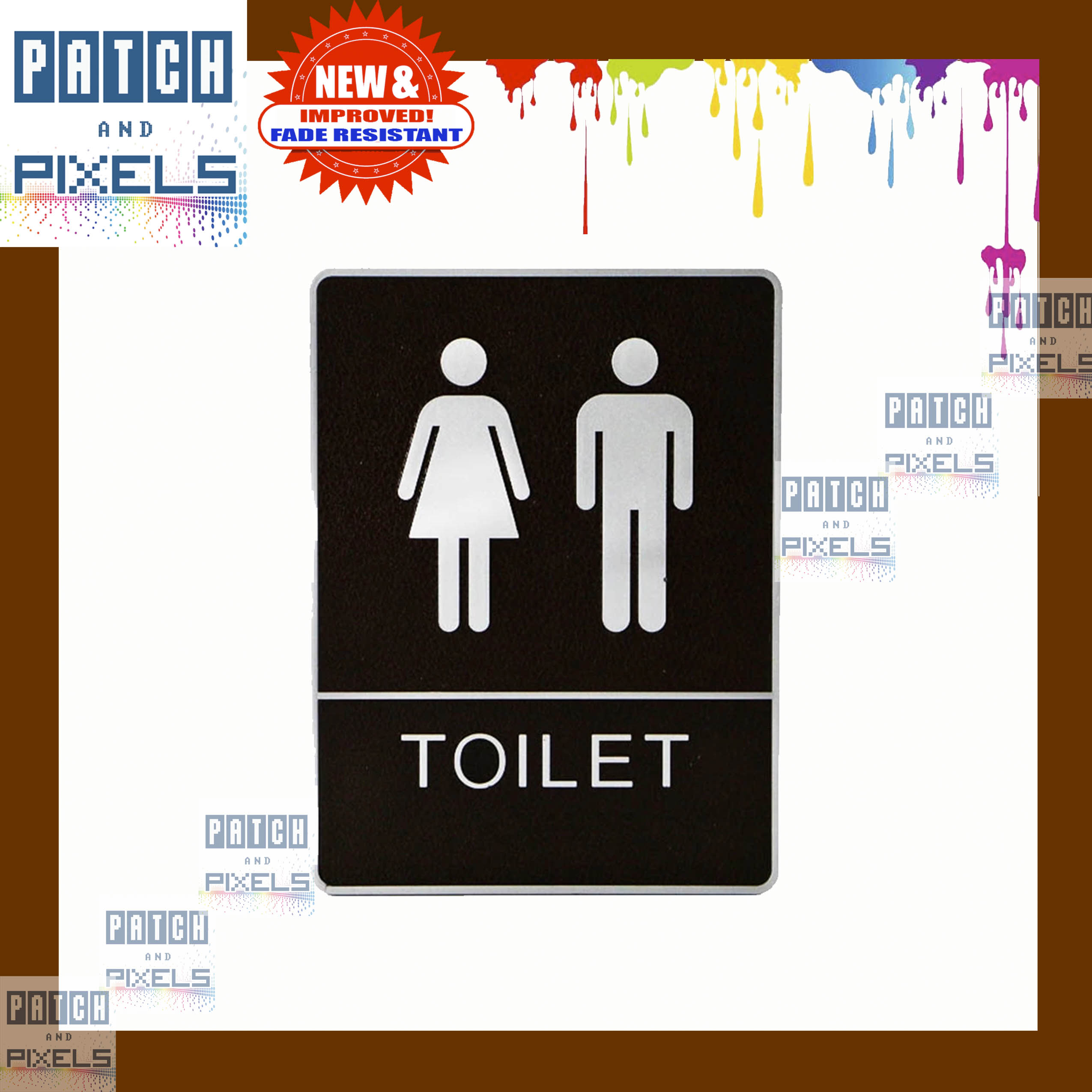 Toilet Restroom Sign Sintra Board Waterproof Lazada PH