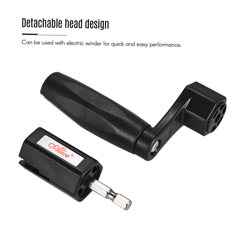 Alice A009CP Multifunctional Guitar String Peg Winder Bridge Pin Puller Electric Screwdriver Drill Bit Guitar Repair Maintenance Tool Luthier Tool