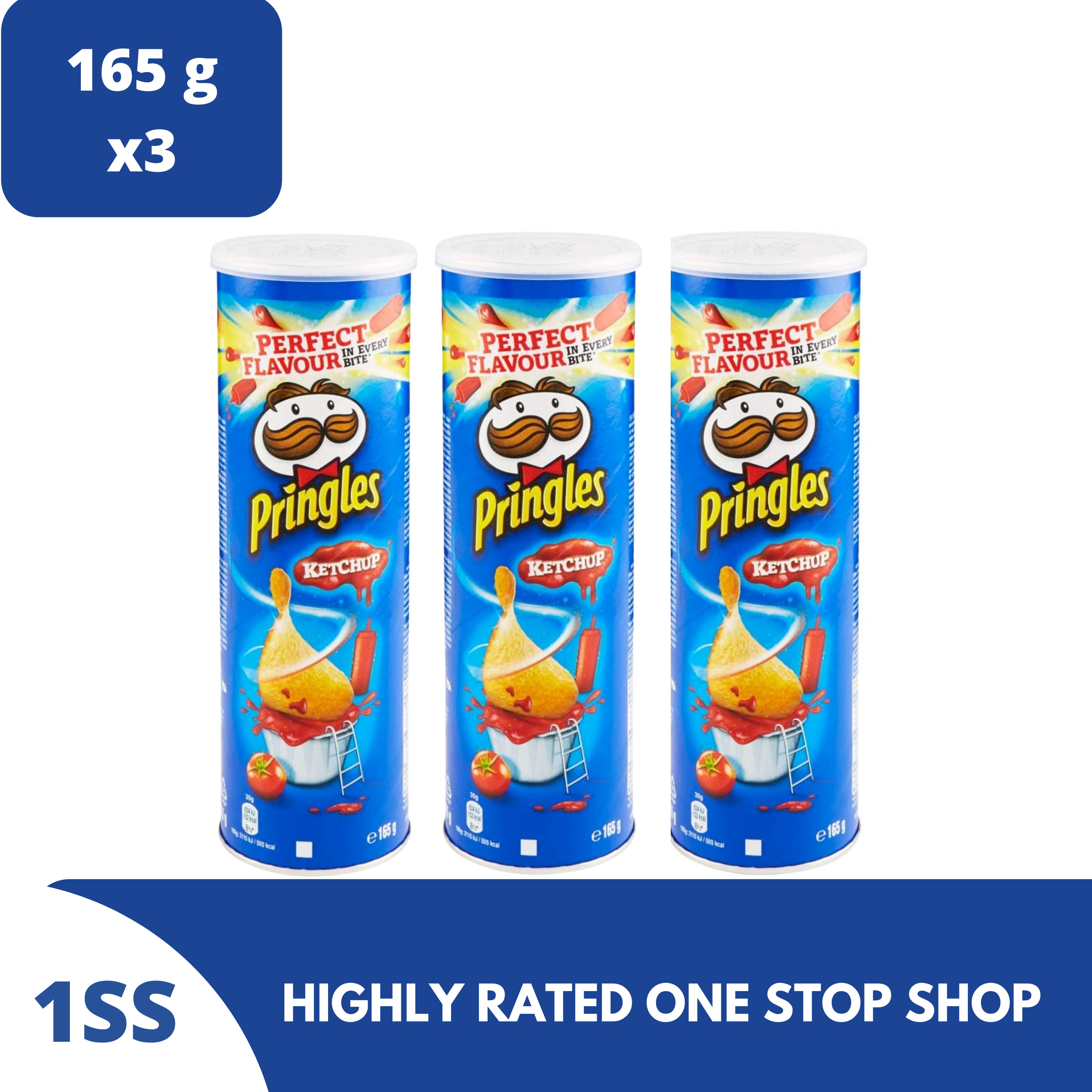 Pringles Ketchup Flavored Chips, 165 g, Set of 3 Lazada PH