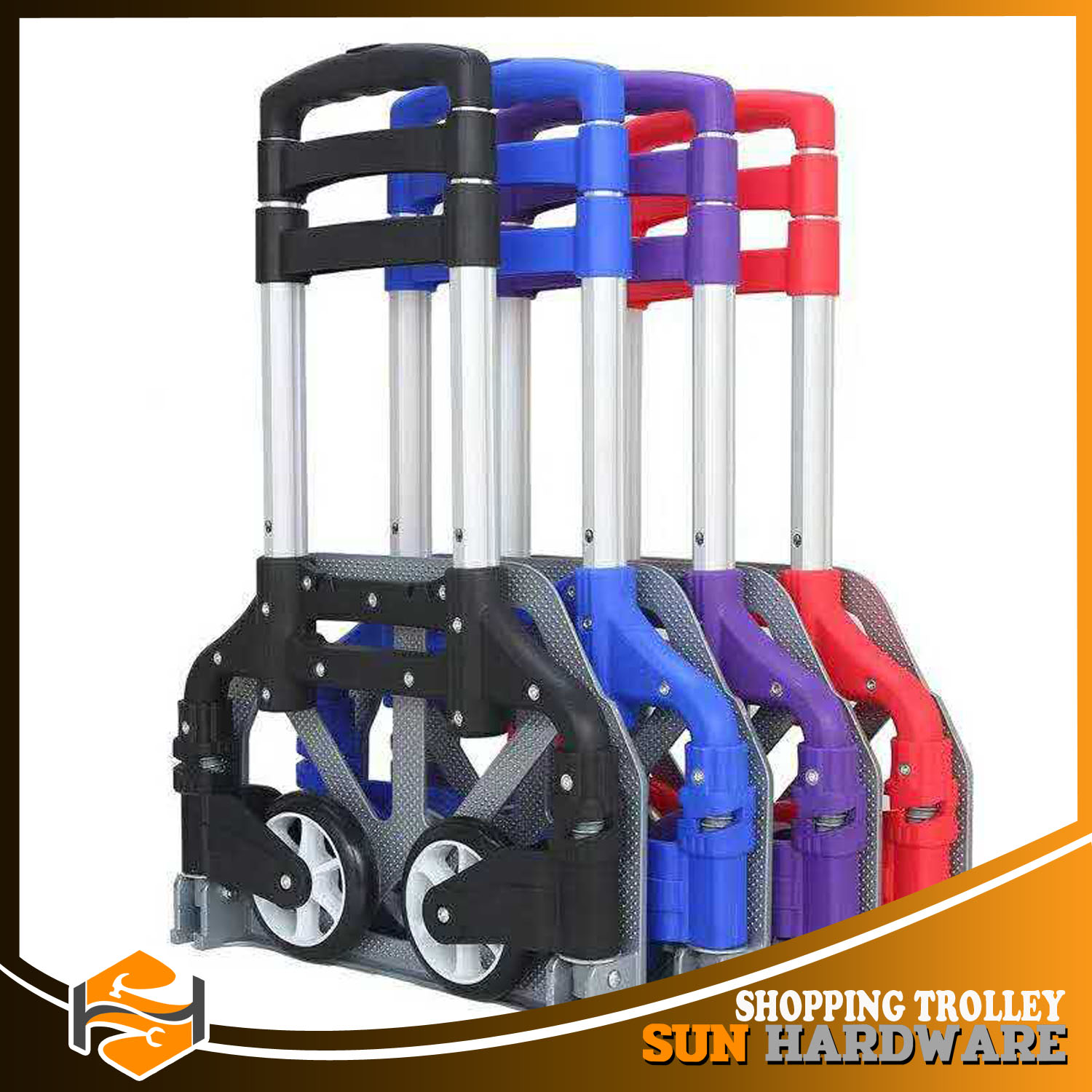 portable folding luggage trolley