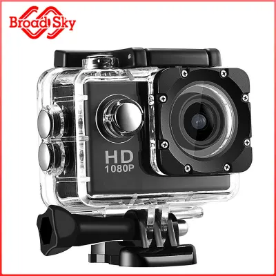 Broad Sky sport Waterproof Ultra 1080p full HD Action Camera video DV Helmet Underwater Diving Camcorder Sports Action Camera extreme ultimate sport action cam With Accessories Kits and Rechargeable
