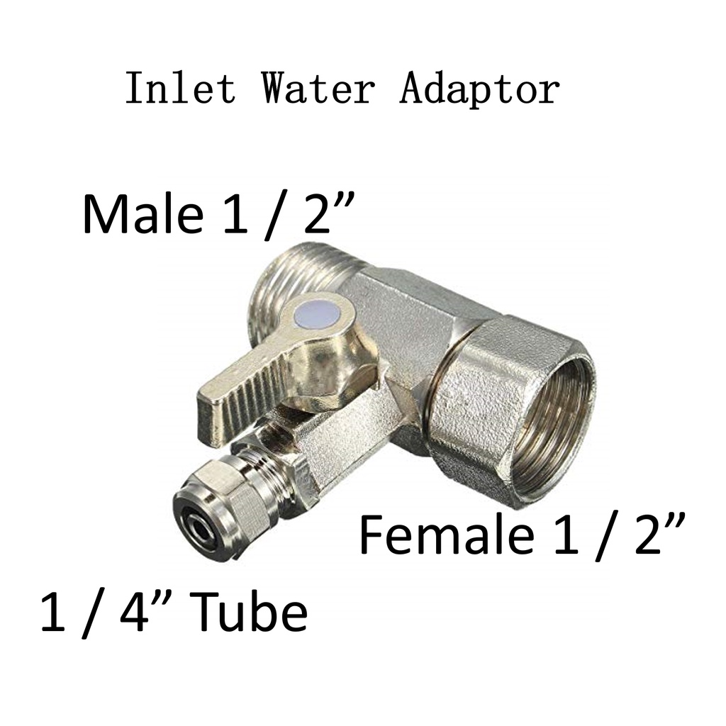 Water Purifier Hand Valve Adaptor Watering Hose Tube Connector RO Pipe