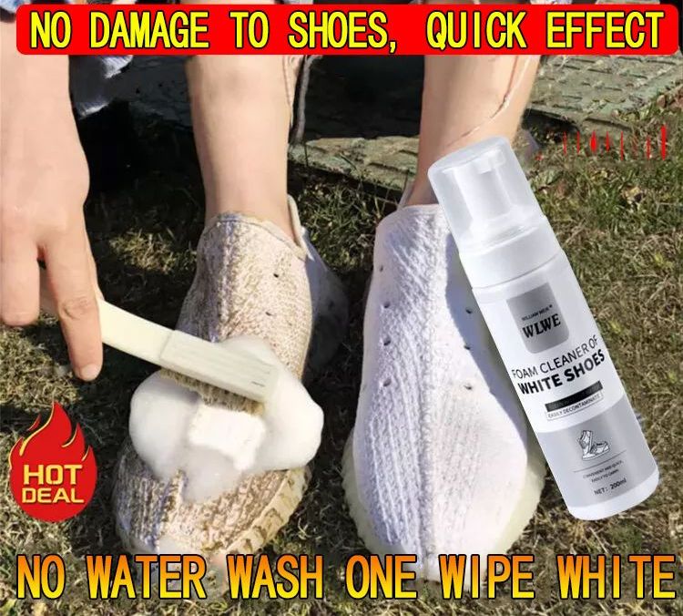 200ML No-wash Shoe Cleaner Cleaning Agent for White Shoes Strong  Decontamination Cleaner Shoe Whitening Cleaner Leather Cleaner for Bags  Foam Cleaner Spray Shoe Cleaner for Sneakers Stain Remover for Shoes Yellow  Stainremover