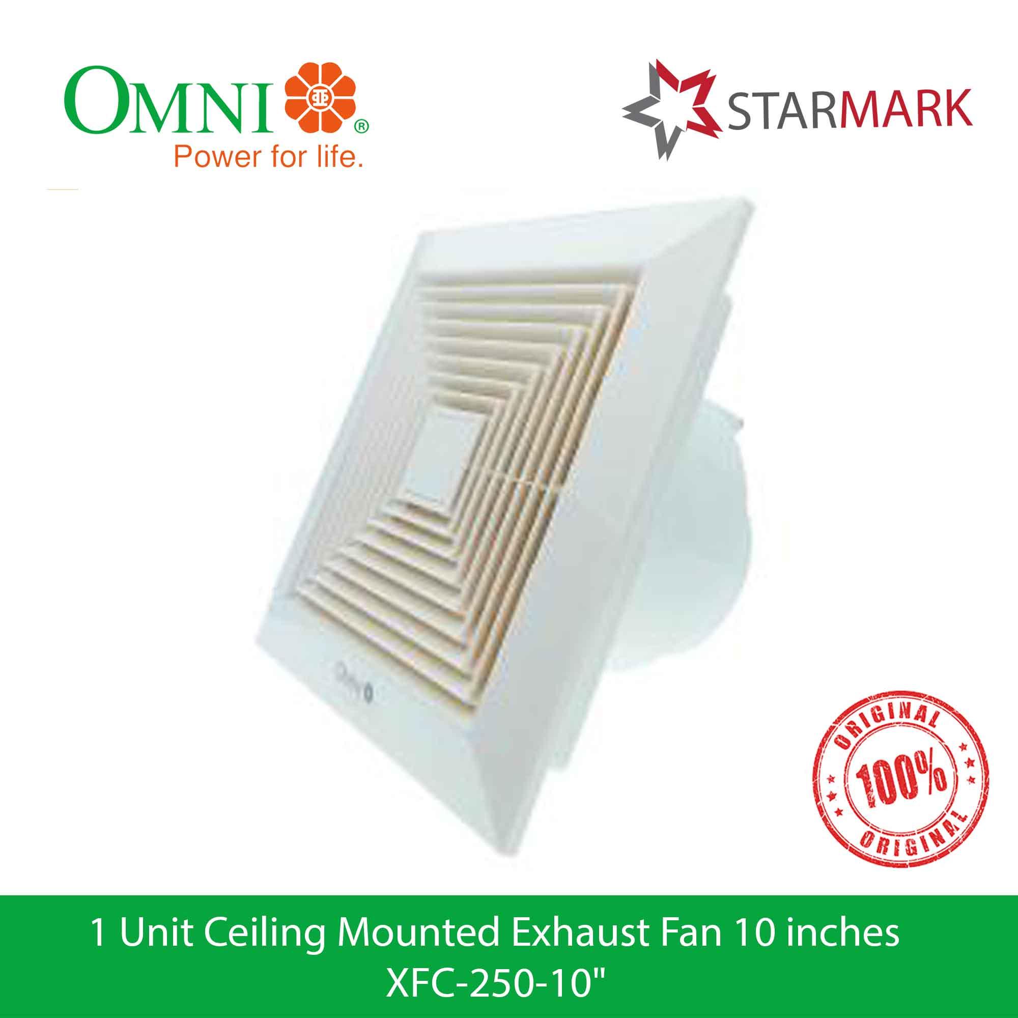 Omni Ceiling Mounted Exhaust Fan 10 Inches Inch Xfc 250 10 Xfc250