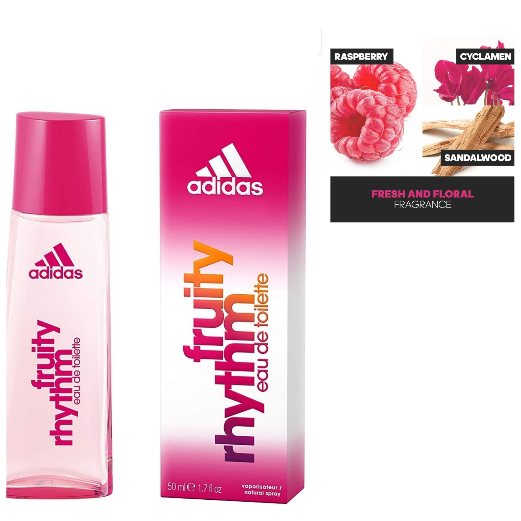 Authentic Adidas Fruity Rhythm de Toilette Perfume for Women, 50 | Lazada PH