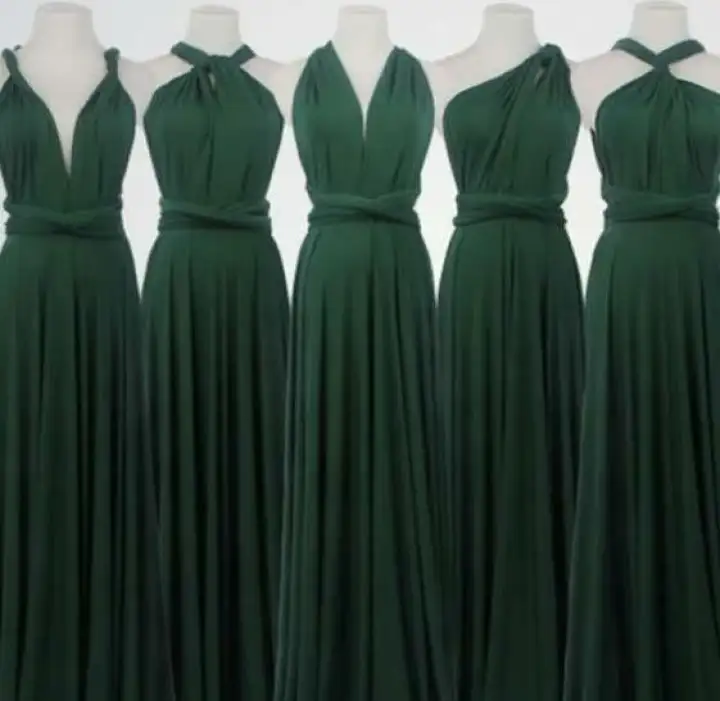 Emerald green infinity dress styles Clearance