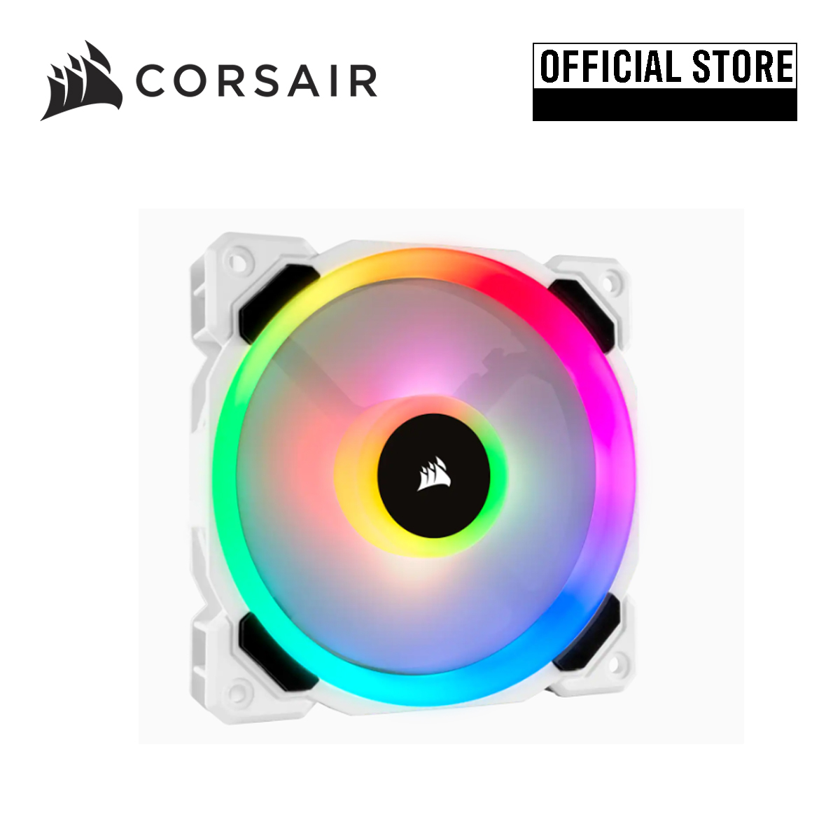 CORSAIR LL120 RGB 120mm Dual Light Loop White RGB LED PWM Fan Single Pack CO-9050091-WW | Lazada