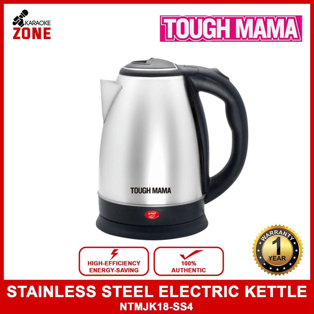 【New】 Tough Mama Kettle 1.8L Stainless Steel Electric Kettle NTMJK18
