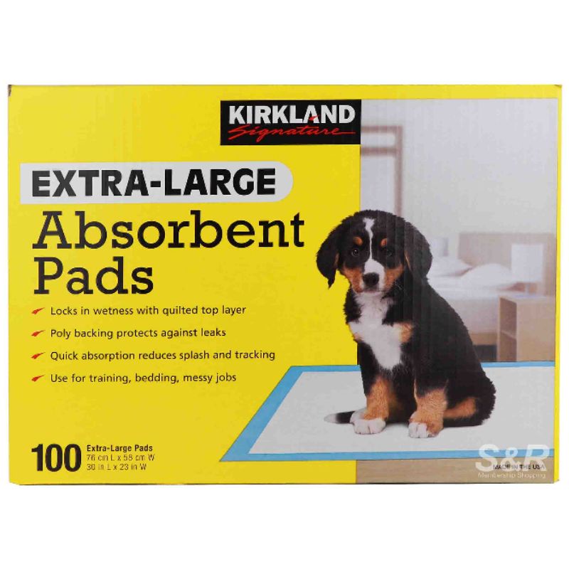 S&R Kirkland Signature ExtraLarge Absorbent Pads 100pcs Lazada PH