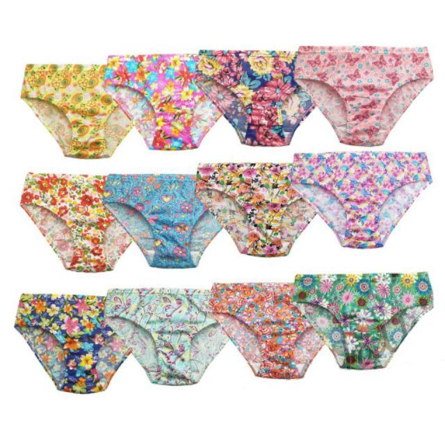 Womens Multicolor Cotton Plain and Floral Panty ladies panty