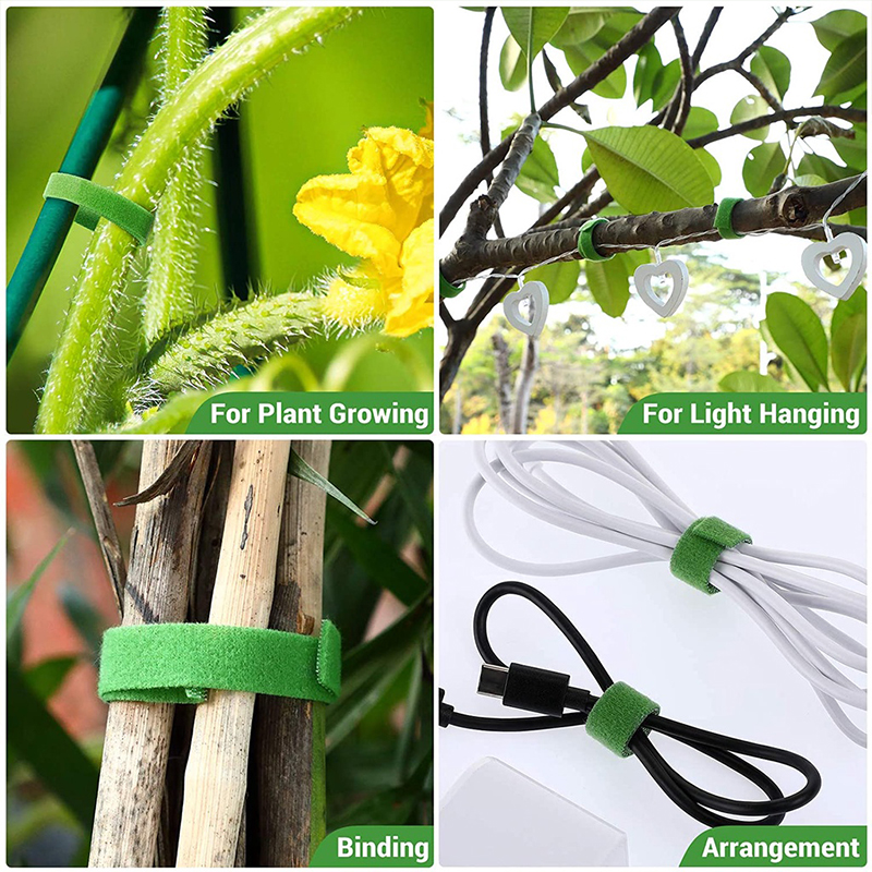 5M Plant Ties Velcro Plant Bandage Strap Garden Ties Reusable Velcro Wire  Strap For Plants Clip Garden Tools