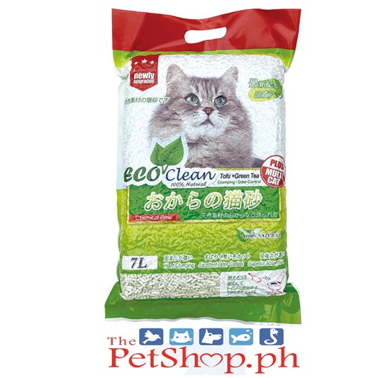 Eco Clean Tofu Cat Litter Clumping Green Tea 7L Lazada PH