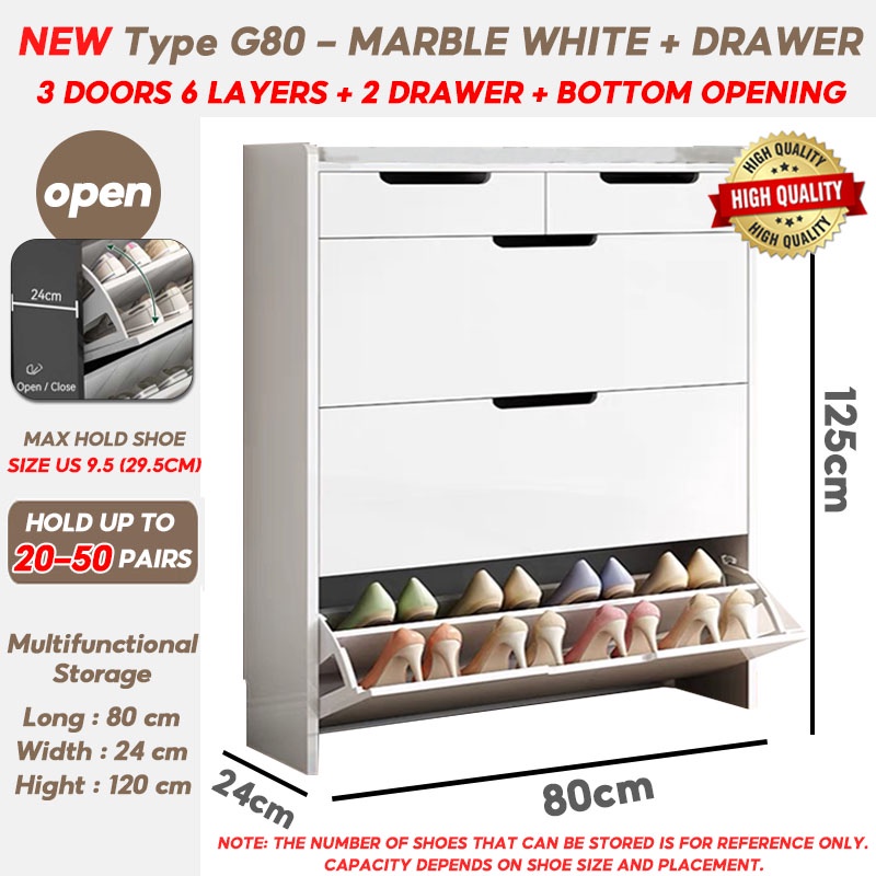 【COD】Shoe With Drawer Double Flip Shoe Storage