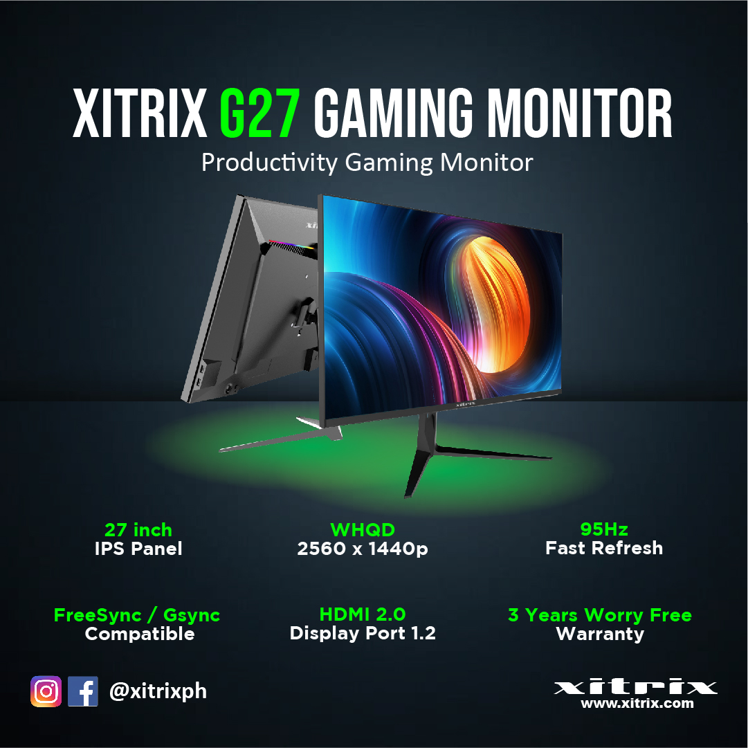 xitrix 27 inch professional ips qhd monitor