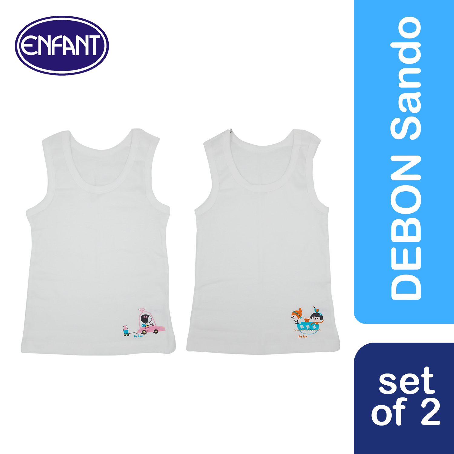 ENFANT NEWBORN BABY ONESIE ALL IN ONE VEST WHITE BASICS Lazada PH