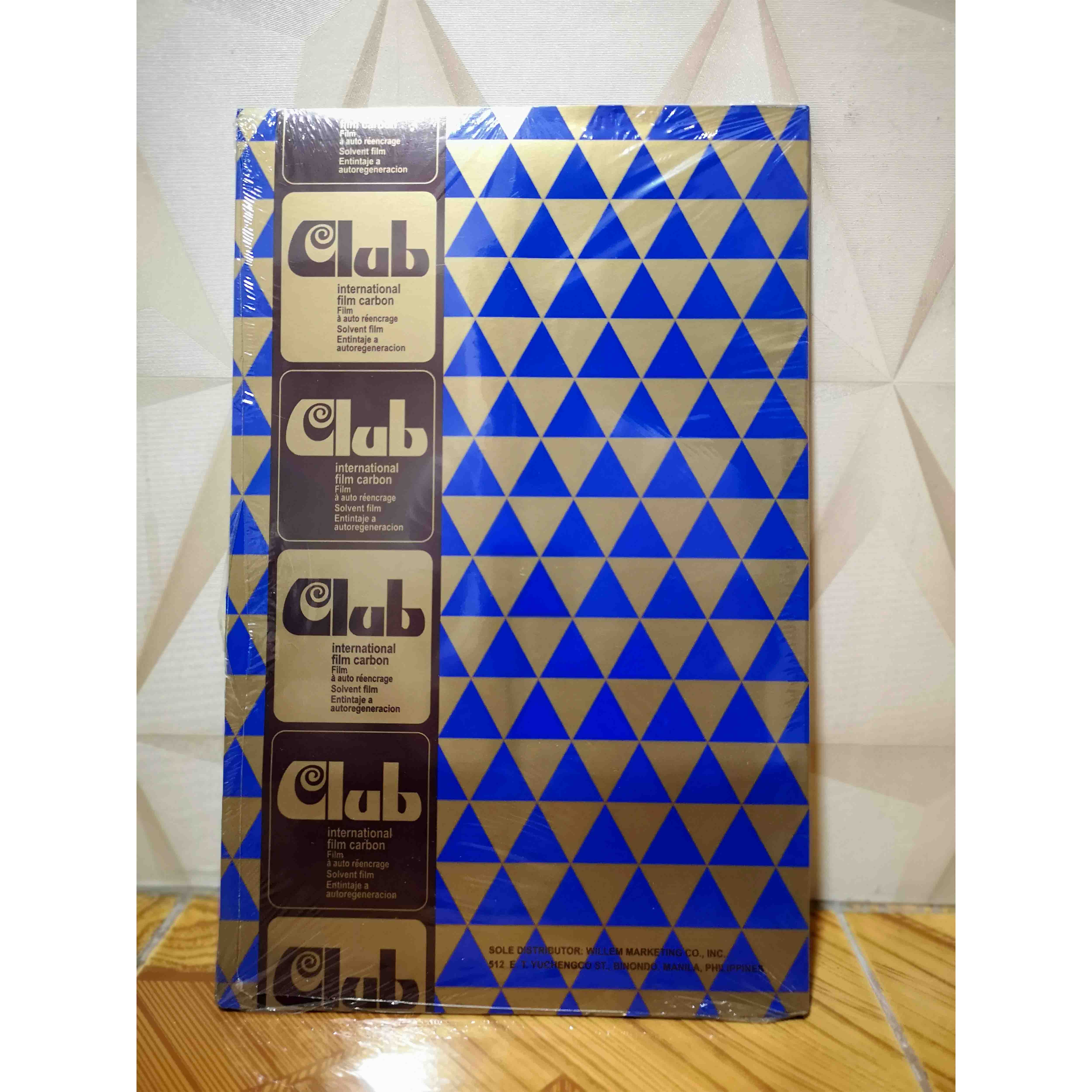 100pcs Box Club Carbon Paper Blue LONG SHORT Lazada PH