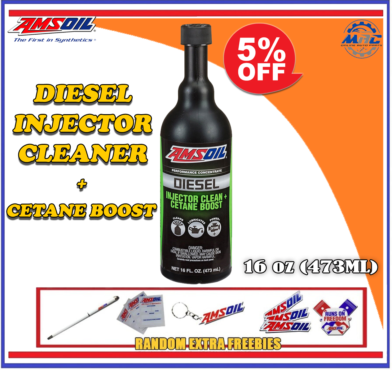 AMSOIL Diesel Injector Clean + Cetane Boost 16 oz (473ml) Lazada PH