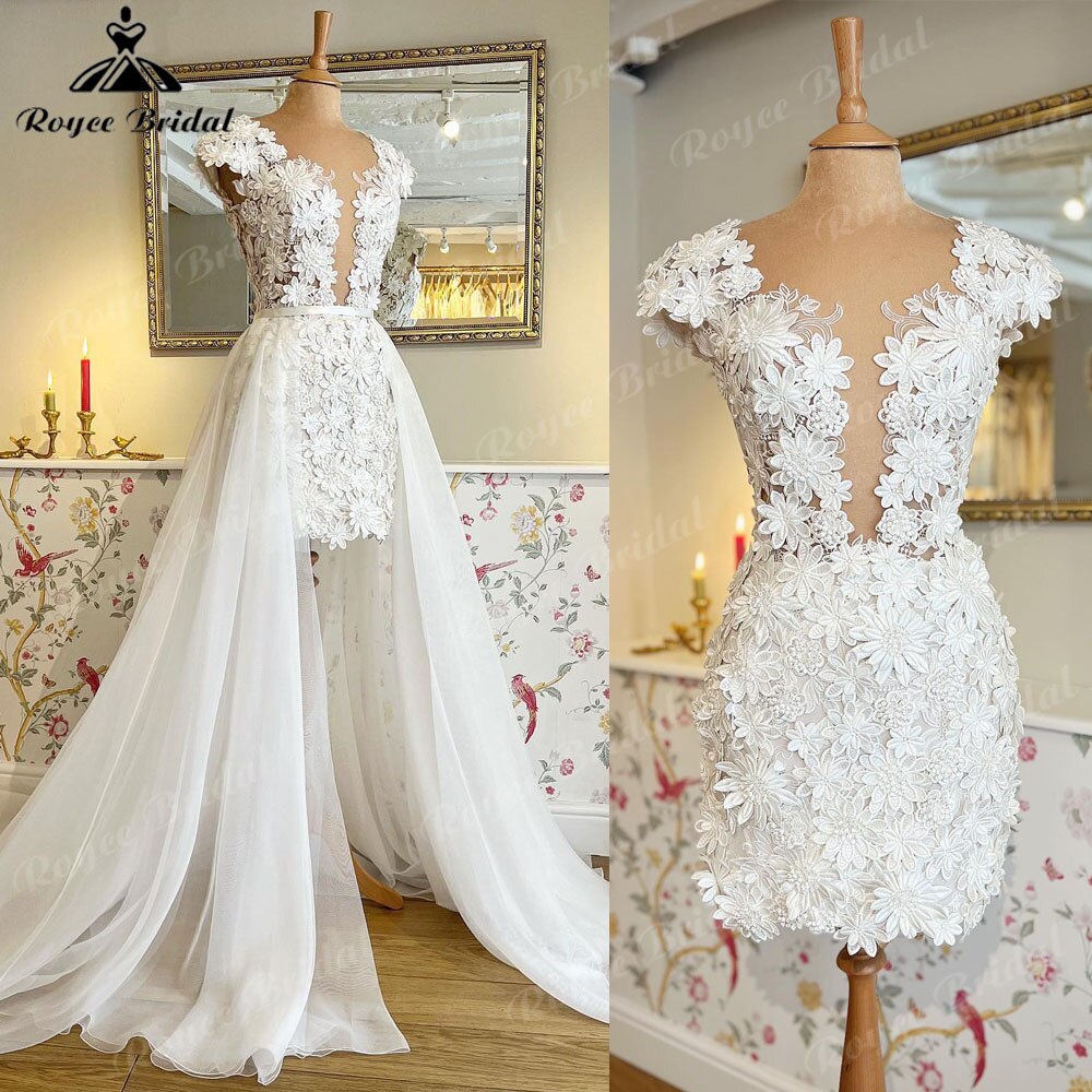 Wedding Dresses & Gowns With Detachable Skirt