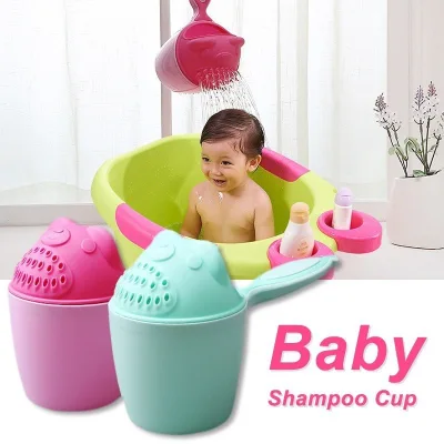 Twinkle Baby Kids Cartoon Bear Bathing Cup Baby Shower Shampoo Cup Baby Kids Shower Cup Baby Bathing Shampoo Cup