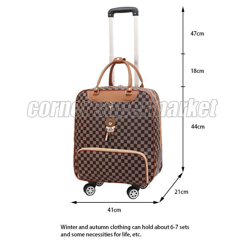 Oxford Waterproof Travel Bag Travel Suitcase Suitcase Luggage Soft Case  Trolley Bag Duffle Bag Luggage Travel Bag Trolley Bag For Travel Traveling  Bag Big Size Luggage Waterproof Luggage Suitcase Travel Bag Double