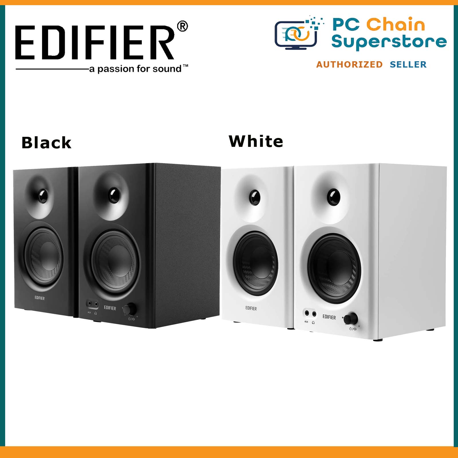 Edifier MR4 4 Powered Studio Monitor Speakers Active Near-Field