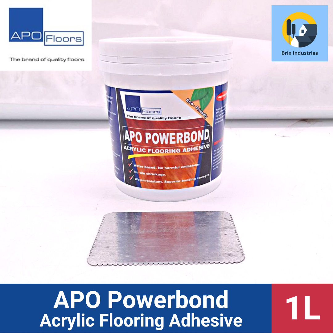APO Powerbond Acrylic Flooring Adhesive 1.25kg WaterBased Water