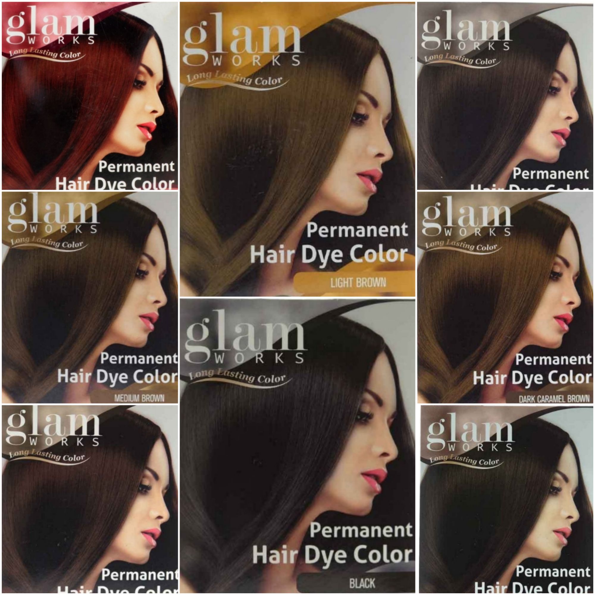 Glam Works Permanent Hair Dye Color 30mL | Lazada PH